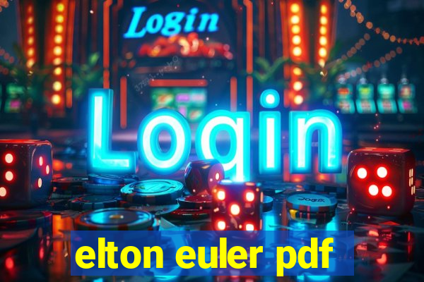 elton euler pdf